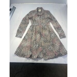kate spade dress Size 2 Polka Dot Beige Pink gray